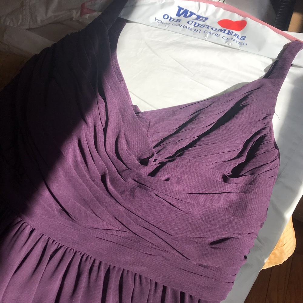 Plum bridesmaid dress, size 16